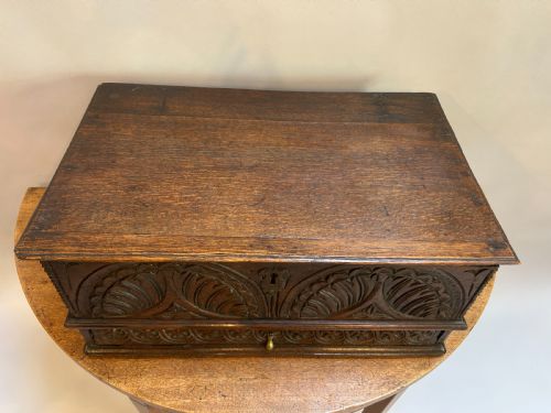 C18TH OAK BIBLE BOX - ADDITIONAL PHOTO 1