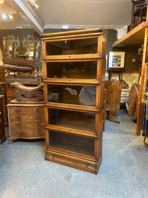 GLOBE WERNICKE OAK STACKING BOOKCASE - ADDITIONAL PHOTO 5