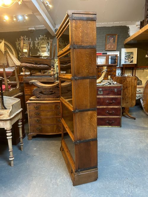 GLOBE WERNICKE OAK STACKING BOOKCASE - ADDITIONAL PHOTO 6
