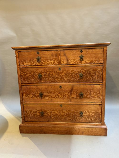 VICTORIAN OREGON PINE CHEST OF DRAWERS - ADDITIONAL PHOTO 2