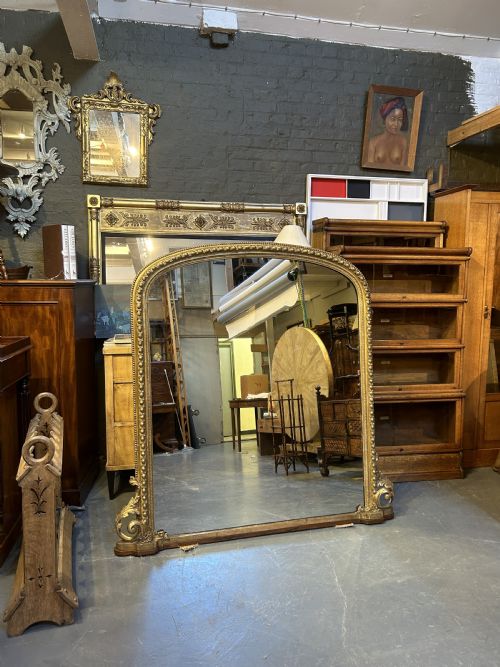 VICTORIAN GILT OVERMANTLE MIRROR - ADDITIONAL PHOTO 2