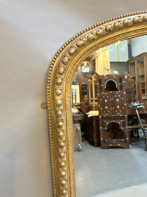VICTORIAN GILT OVERMANTLE MIRROR - ADDITIONAL PHOTO 6