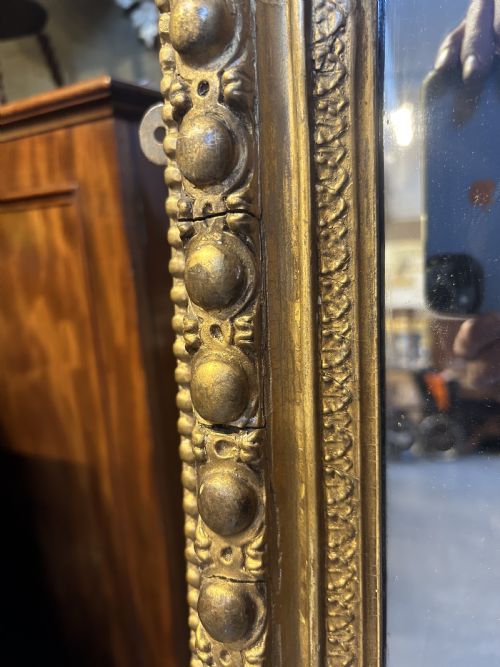 VICTORIAN GILT OVERMANTLE MIRROR - ADDITIONAL PHOTO 7
