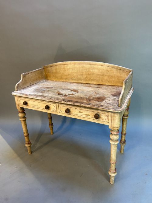 VICTORIAN PAINTED WRITING TABLE - ADDITIONAL PHOTO 3