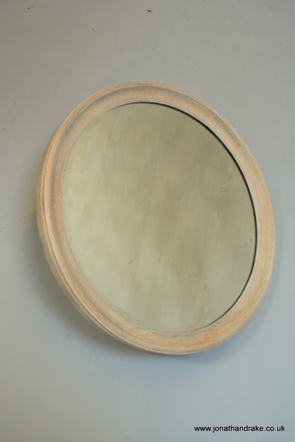 arts and crafts limed oak mirror