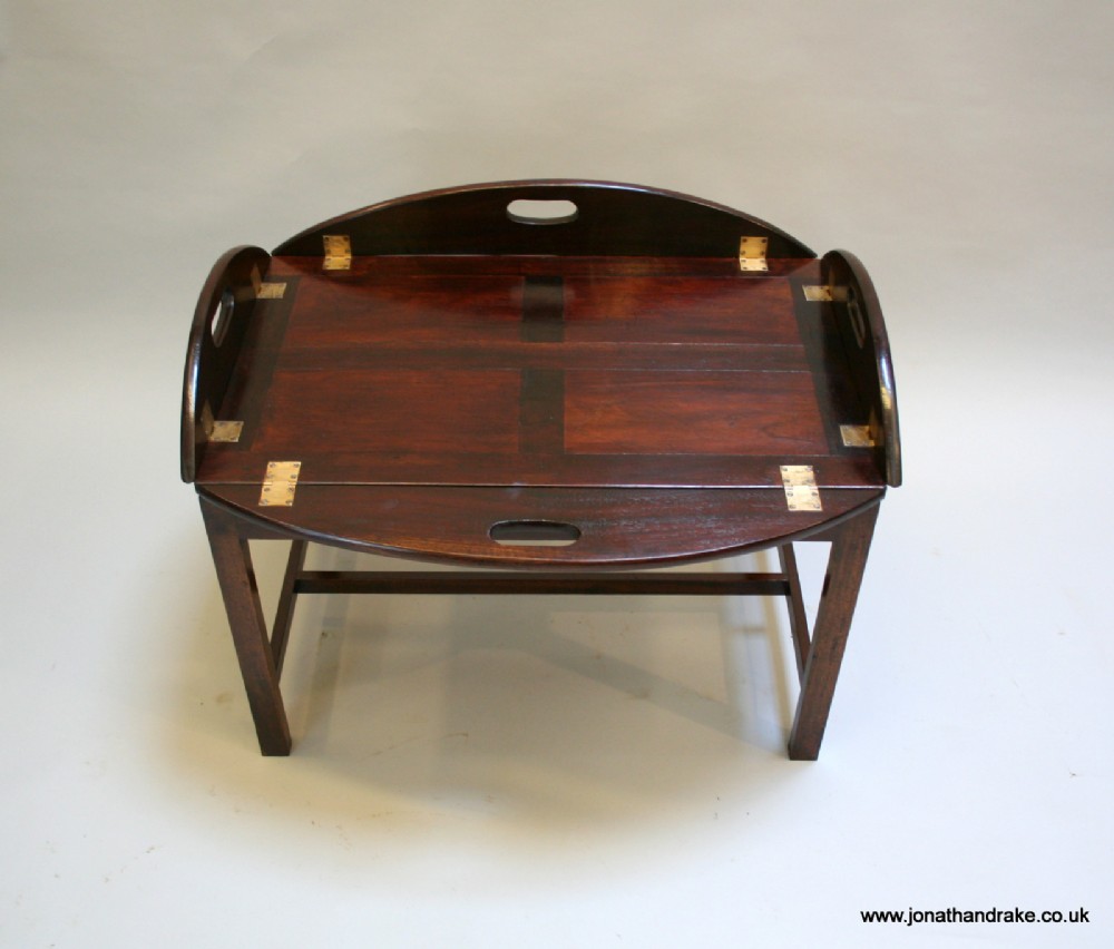 Georgian mahogany butlers' tray