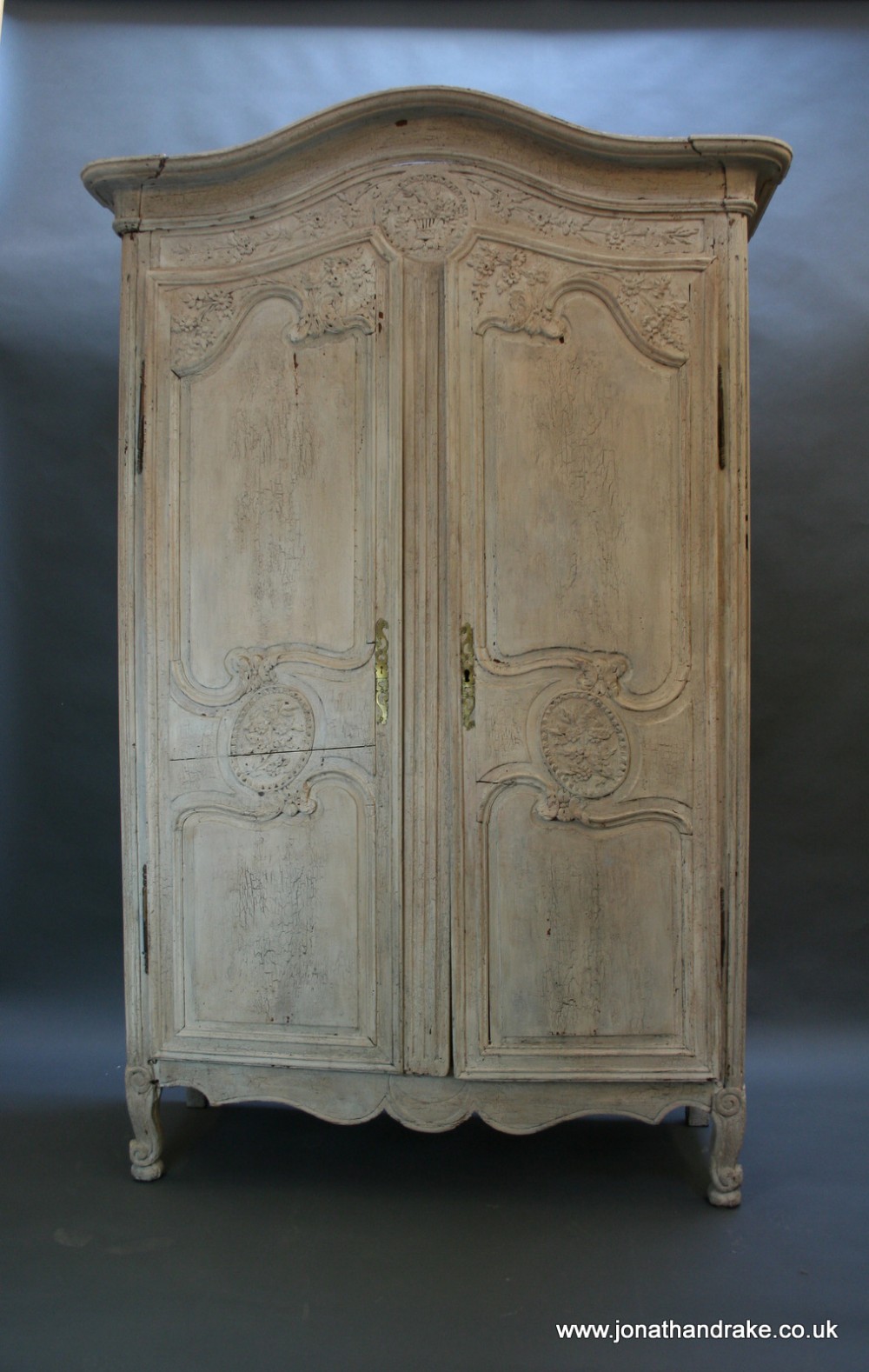 French painted armoire