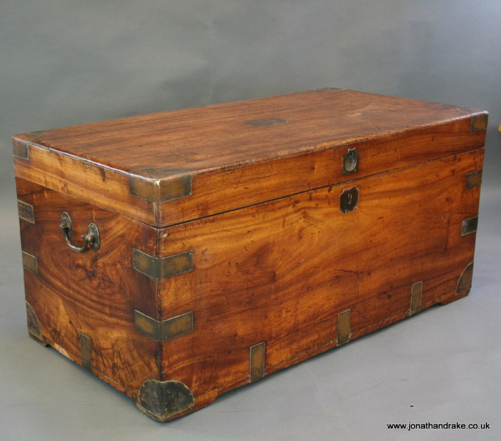 Early Nineteenth Century campaign camphor coffer trunk