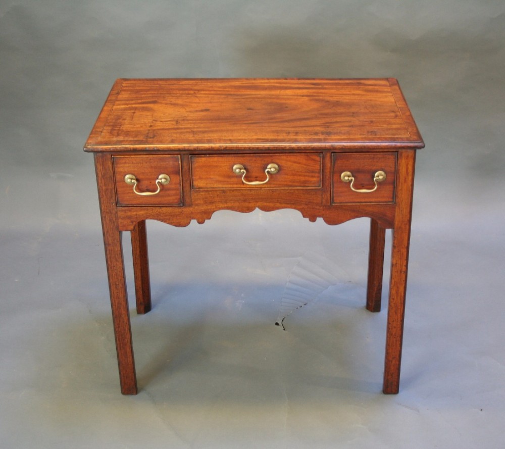 George III Mahogany Side Table Desk