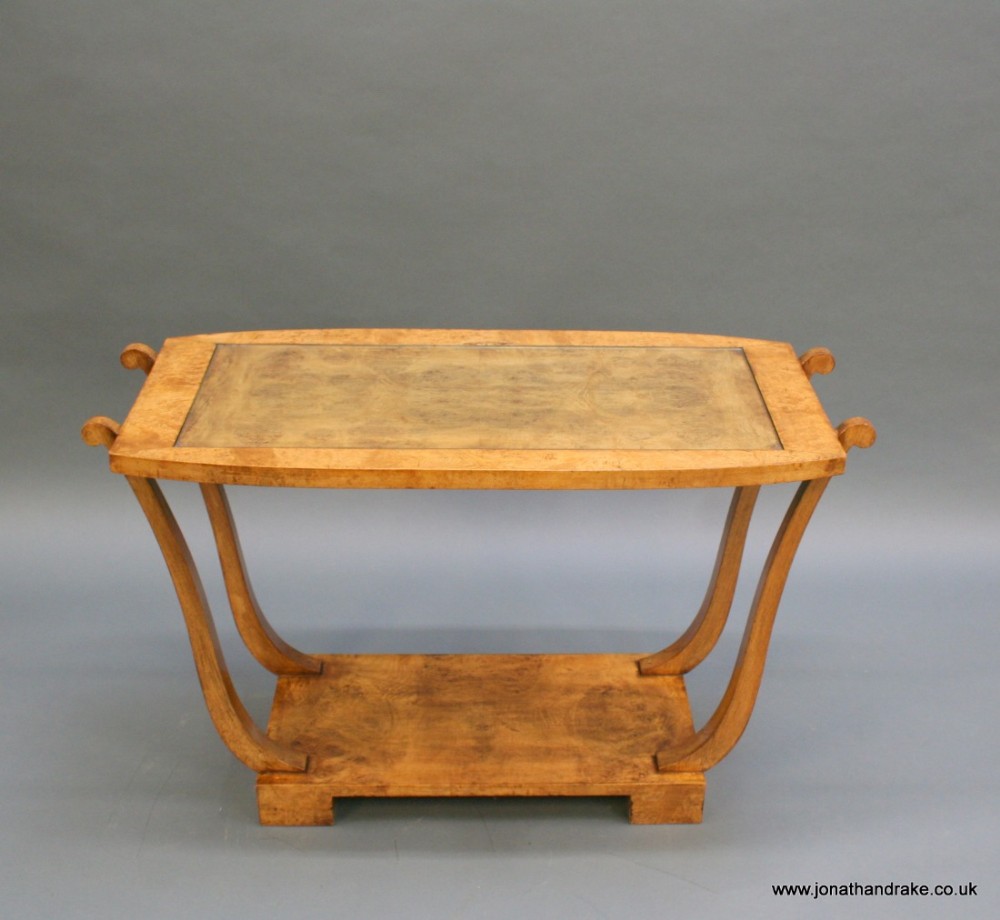 Art Deco walnut occasional table