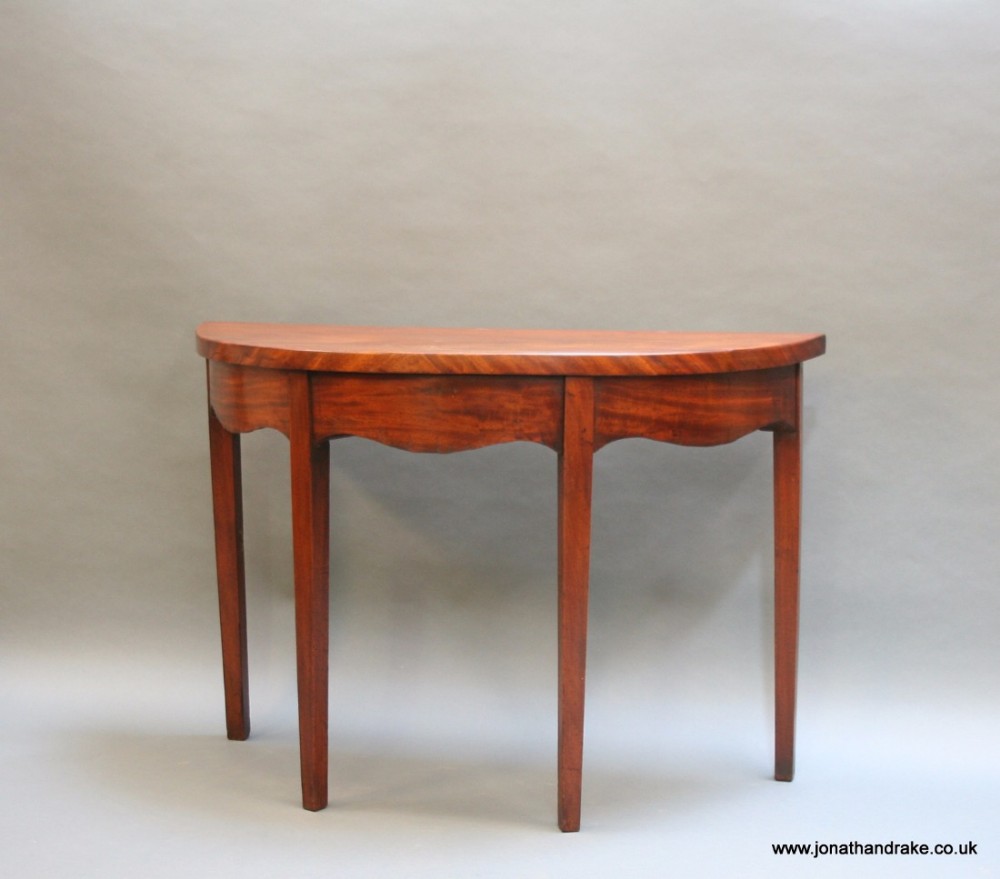 Georgian mahogany hall console table