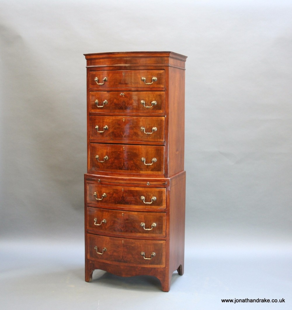 Georgian Revival chest on chest tallboy