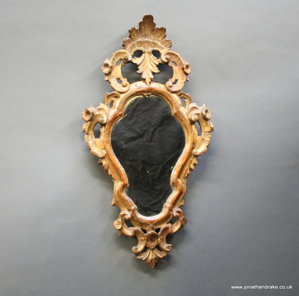 C18th Rococo Florentine mirror