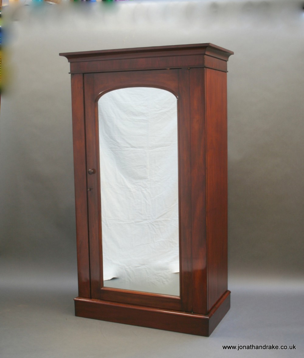 Victorian mahogany single wardrobe