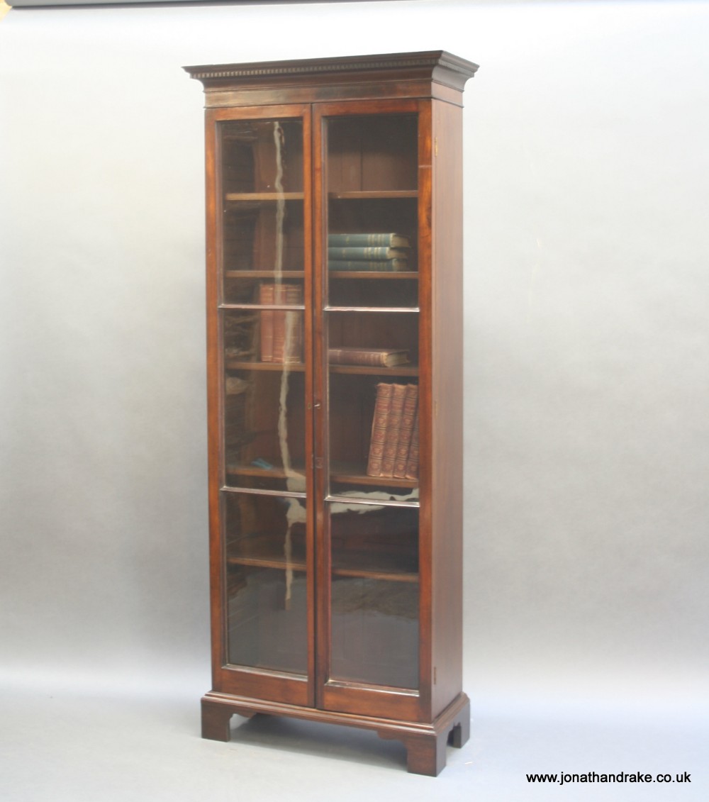 C19th glazed bookcase