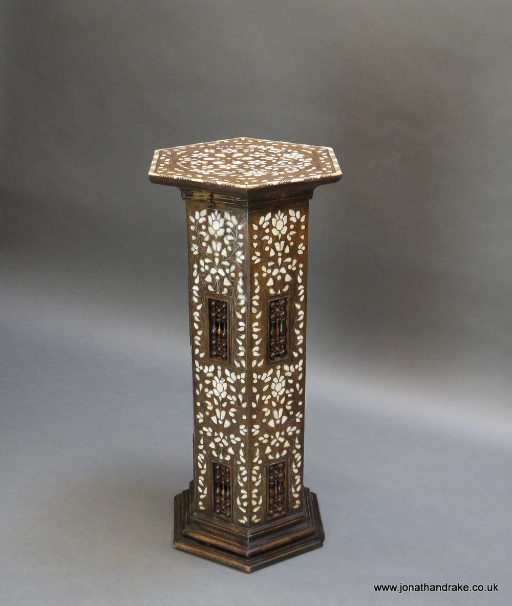 C19th Moorish pedestal table