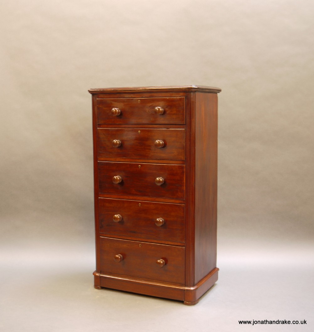 victorian mahogany narrow chest
