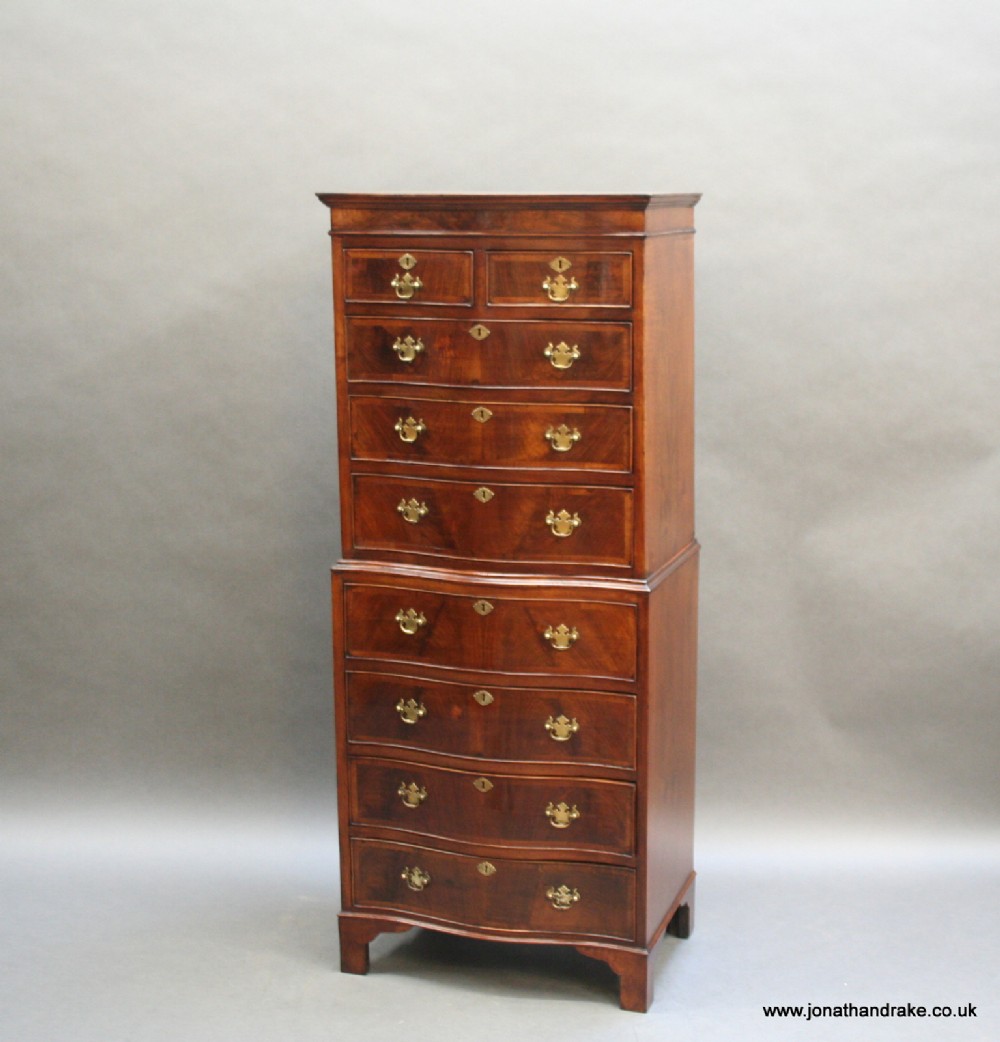 George 11 style tallboy chest