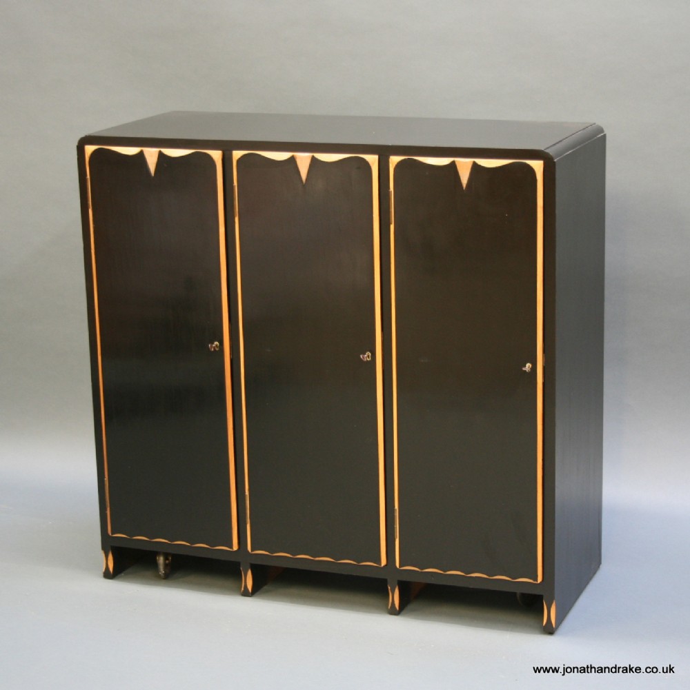 Early C20th ebonised cabinet