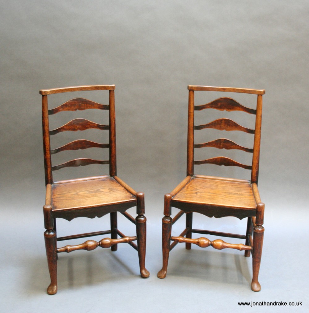 pair Early C19th side chairs