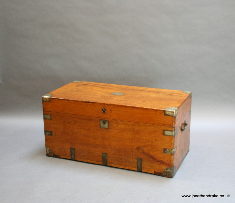 C19th camphor campaign trunk