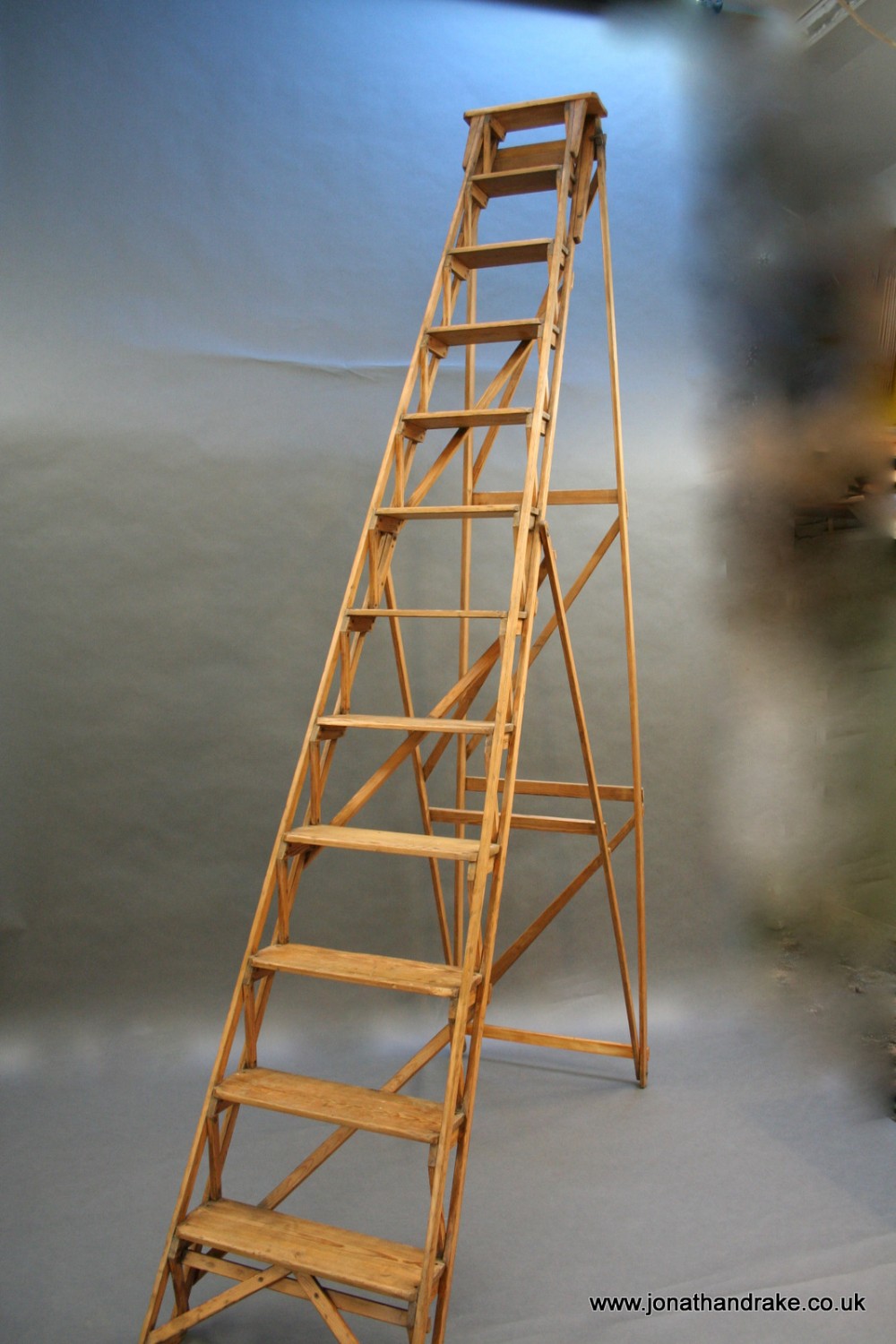 Huge Library Steps Ladder c.1920
