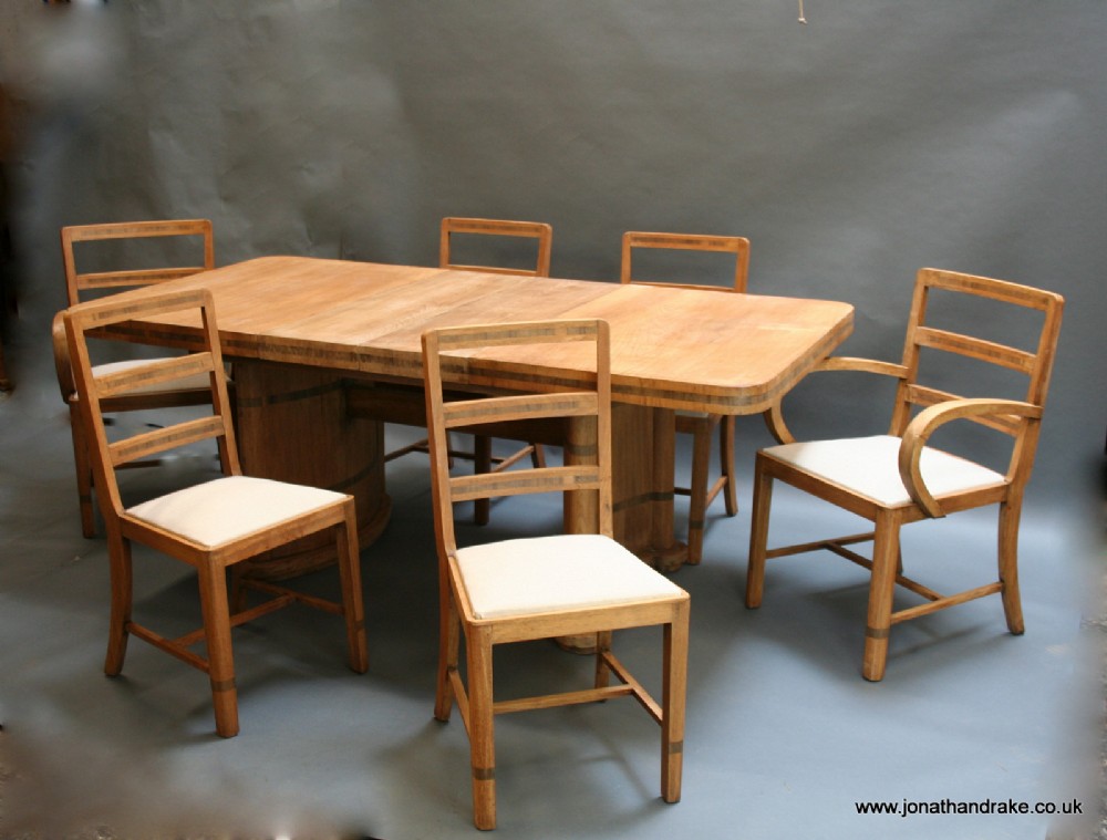 Art Deco dining table & chairs