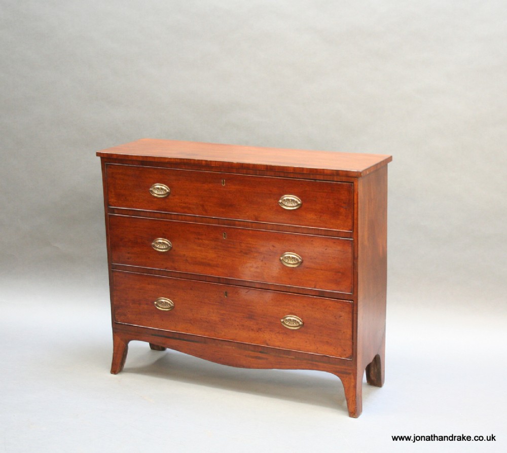 C19th mahogany hall chest