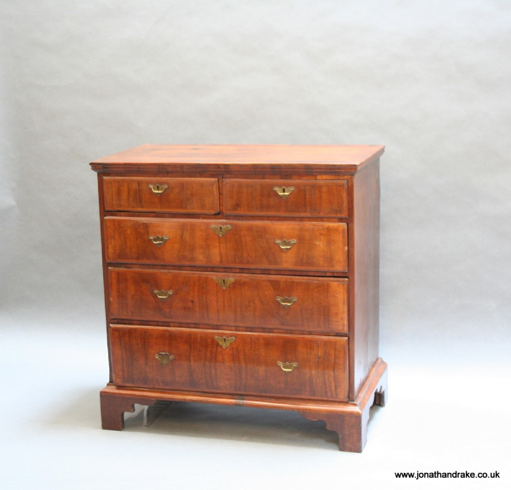 C18th Figured Walnut Chest
