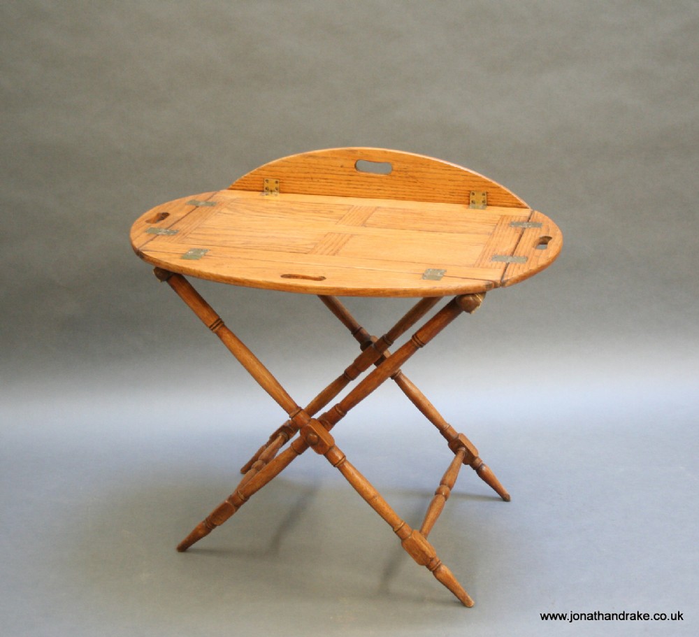Early C19th oak butlers tray