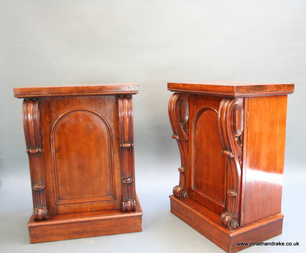 George 1V Pair Side Bedside Cabinet 
