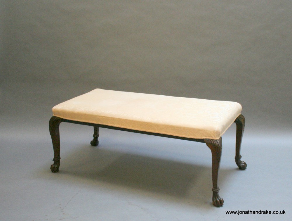 George 111 style mahogany footstool