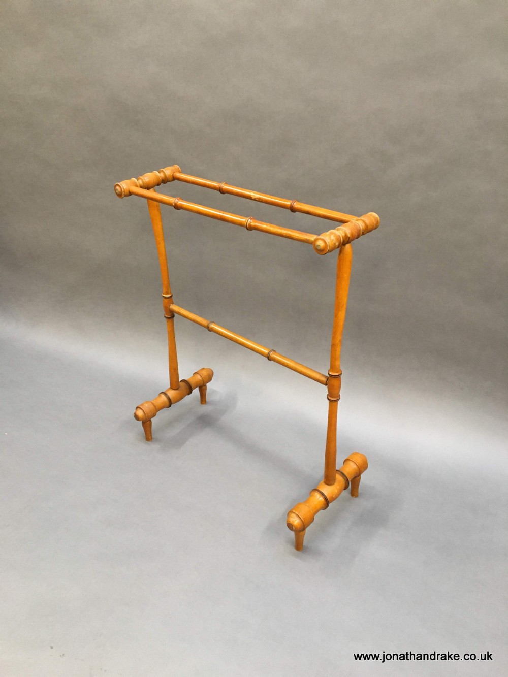 French faux bamboo towel rail