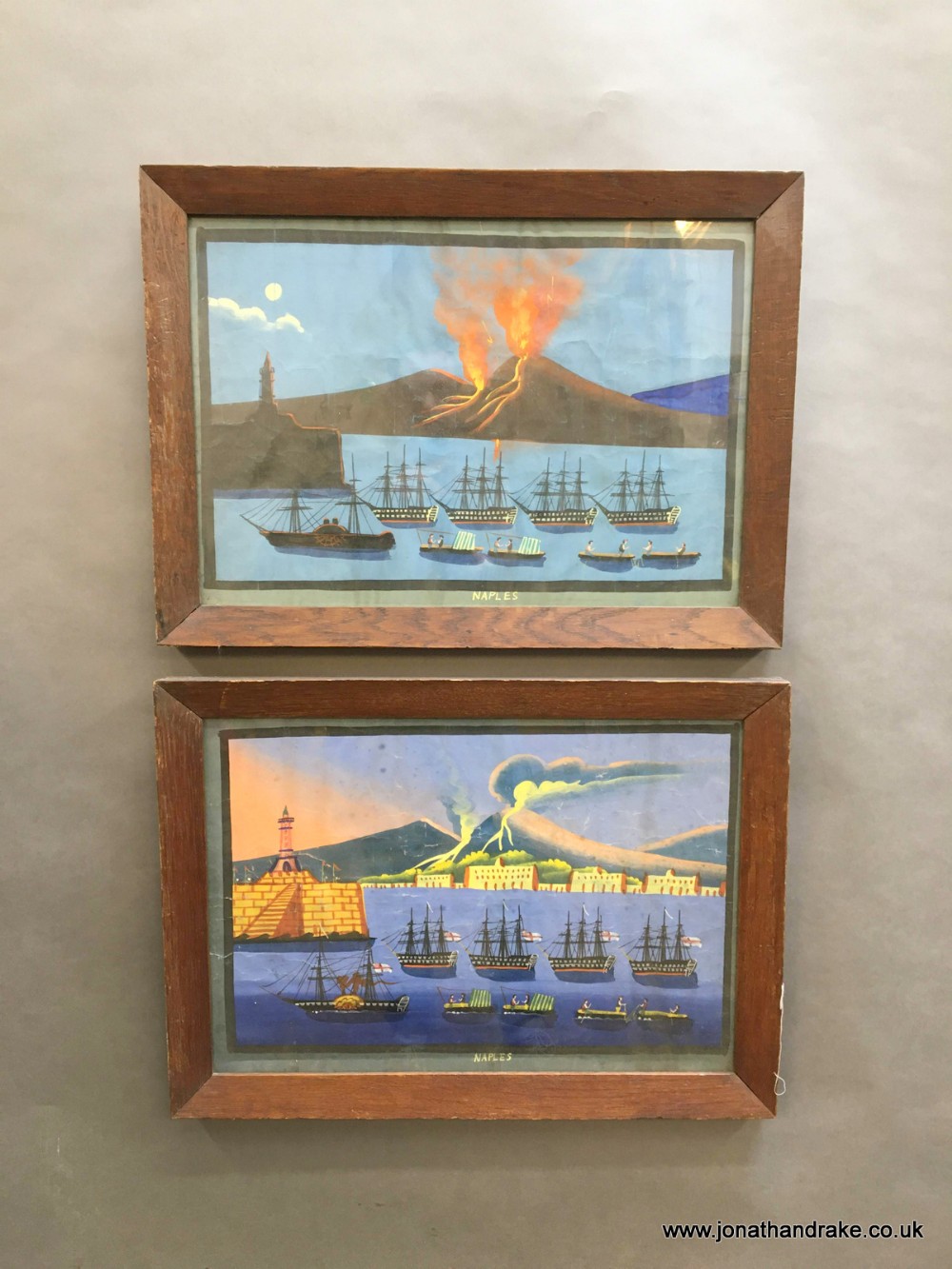 Pair of Napoleonic Naples scenes