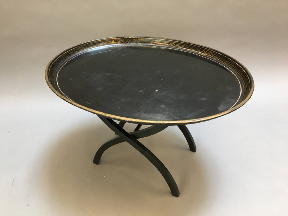 C19th toleware tray table