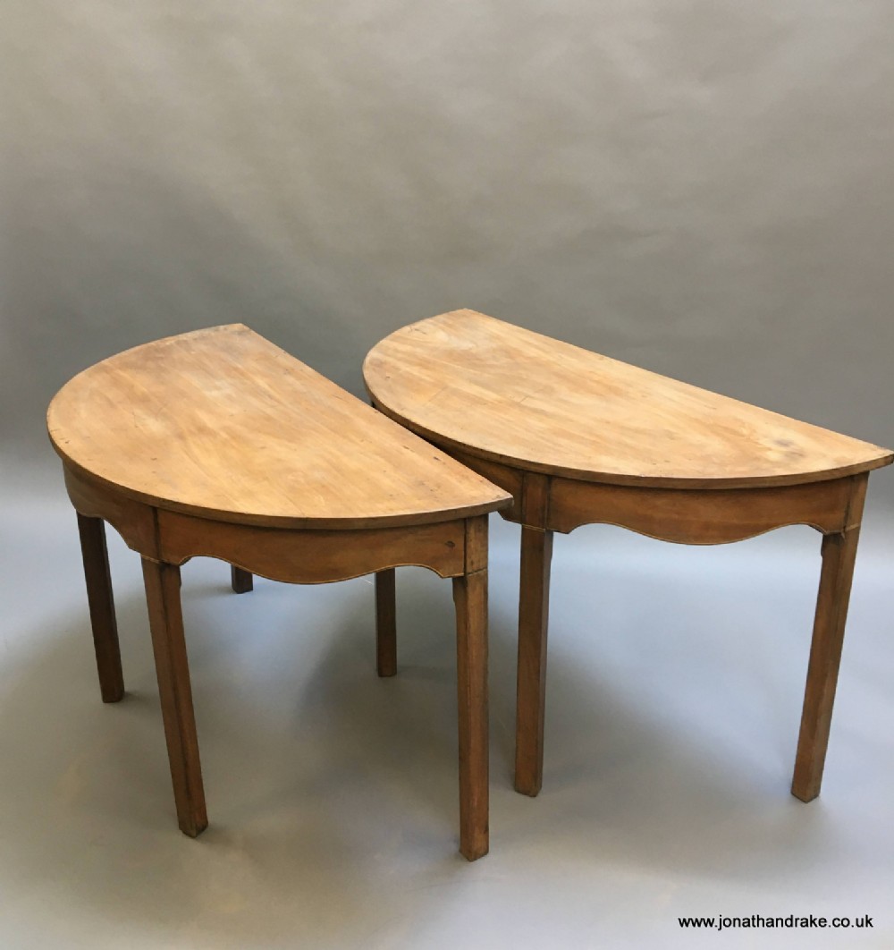 Pair George 111 console tables