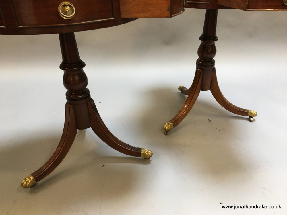 Pair Georgian Revival side tables View II
