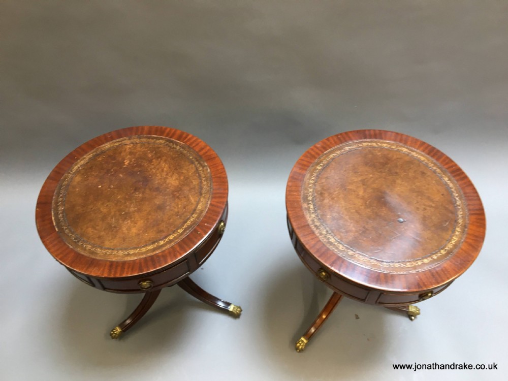 Pair Georgian Revival side tables View V