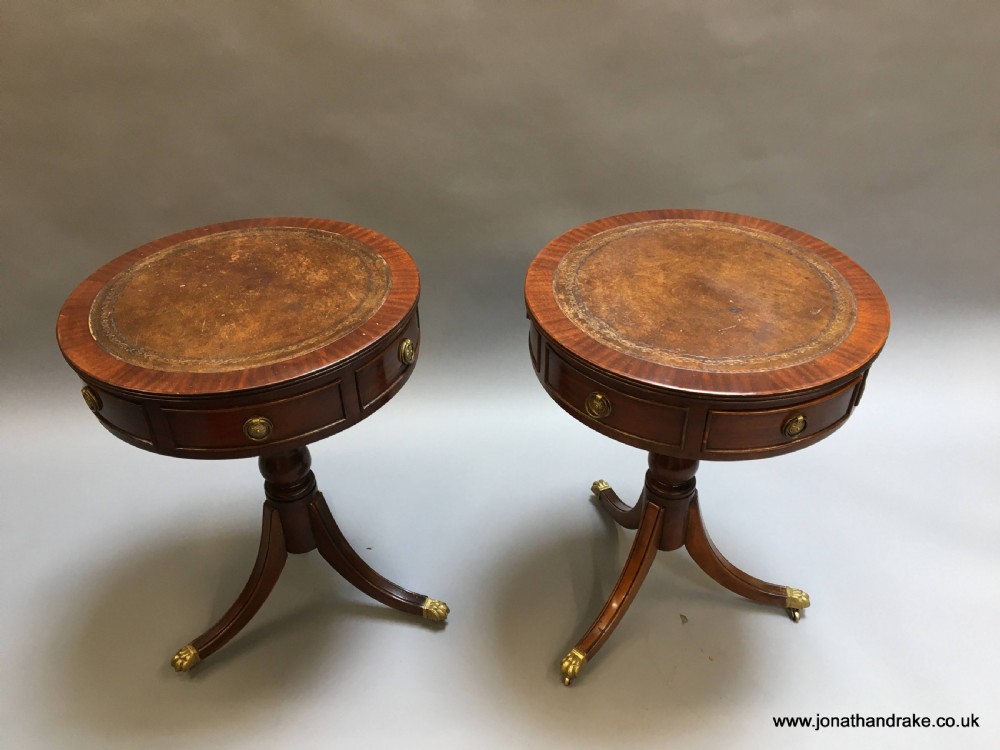 Pair Georgian Revival side tables View VII