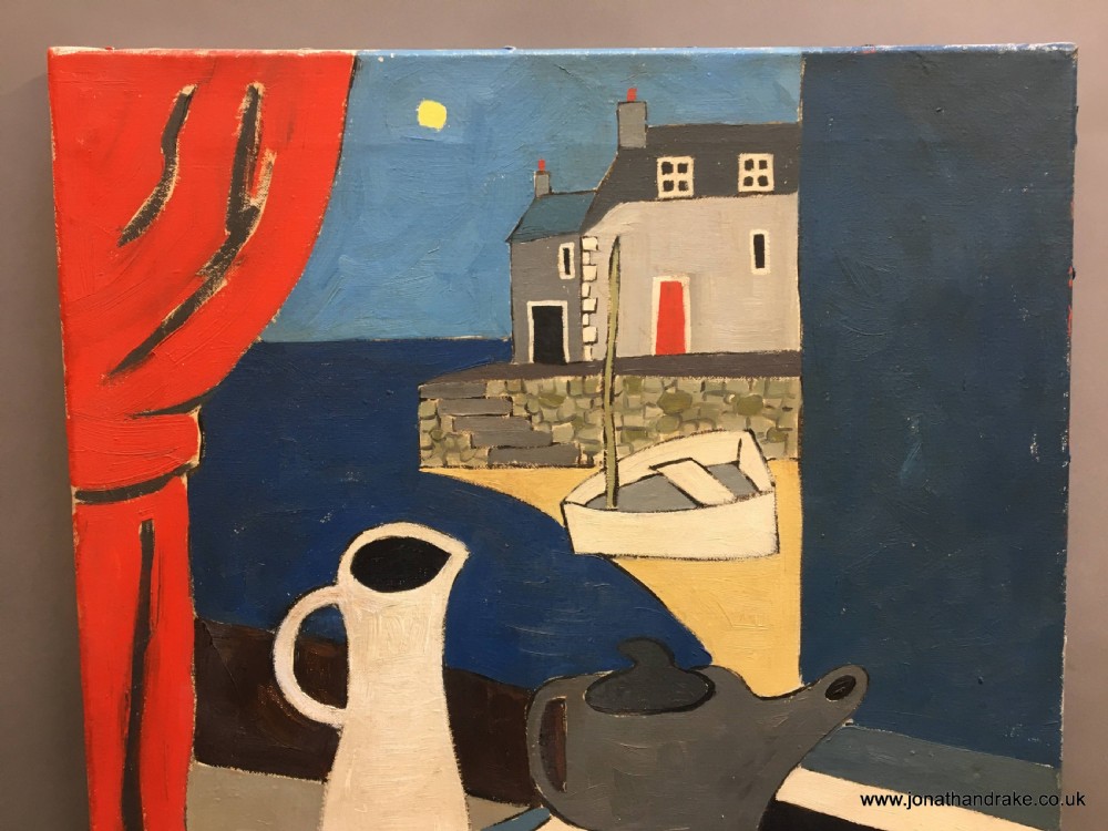 oil on canvas St Ives still-life View IV