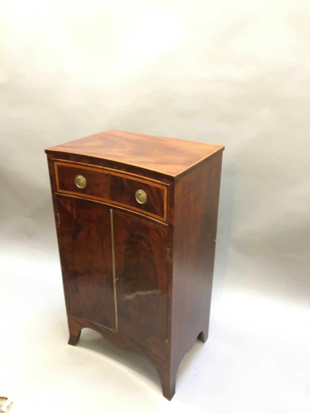 C19th concave side cabinet
