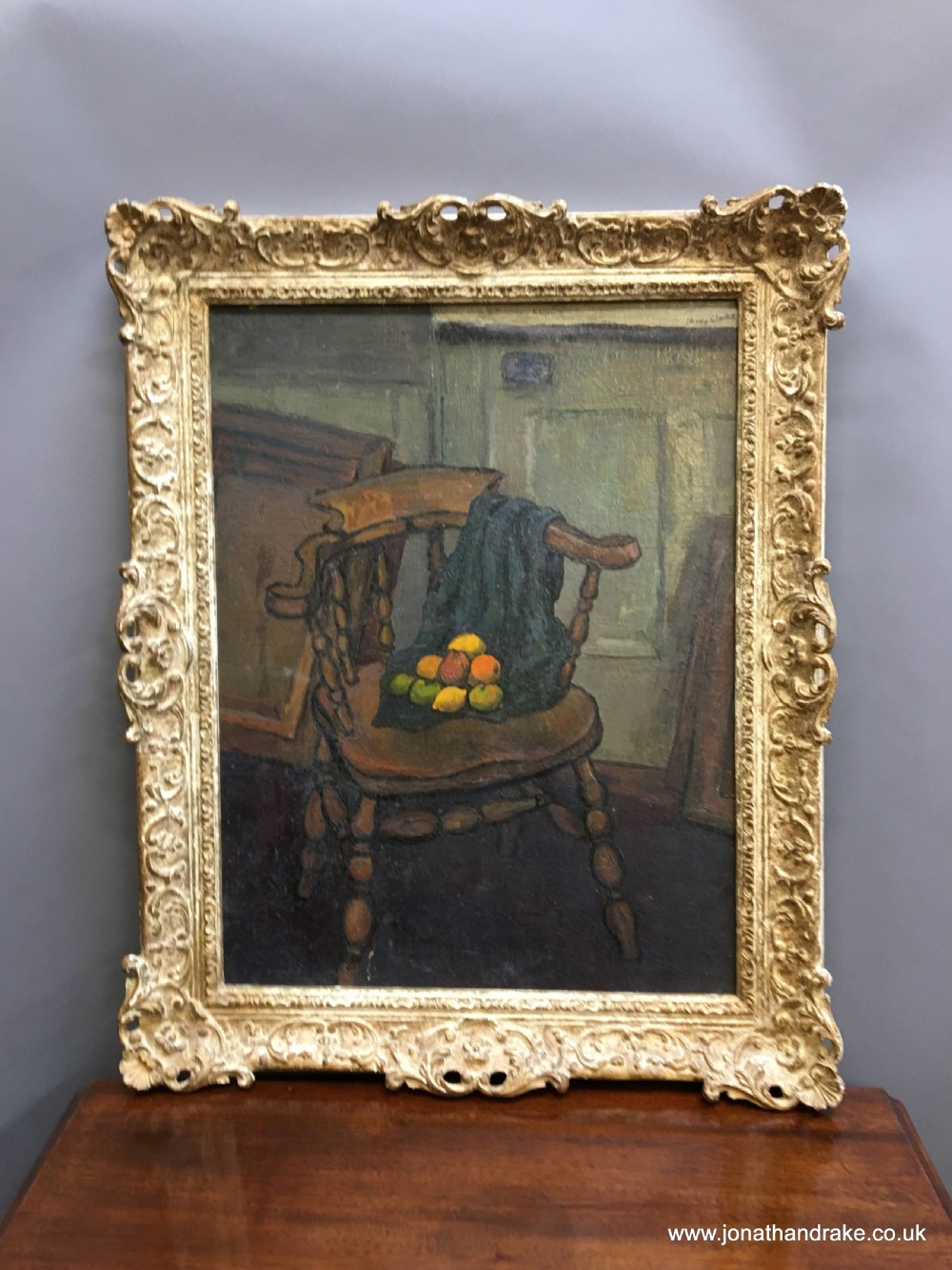 oil on board , still-life signed