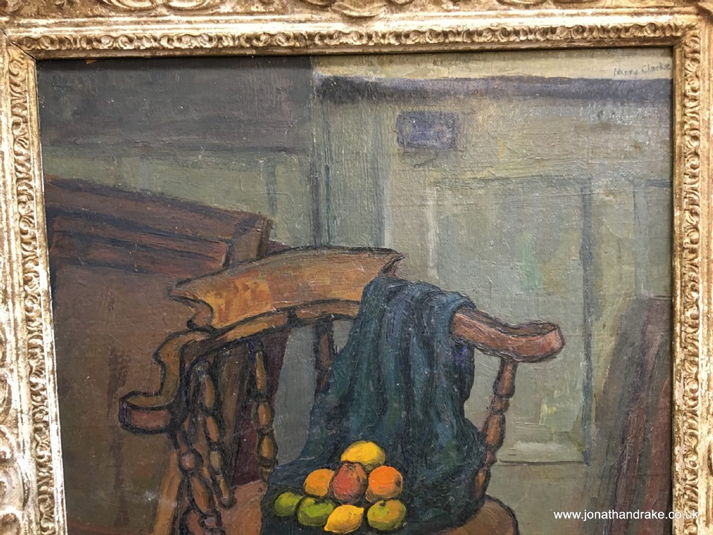oil on board , still-life signed View II