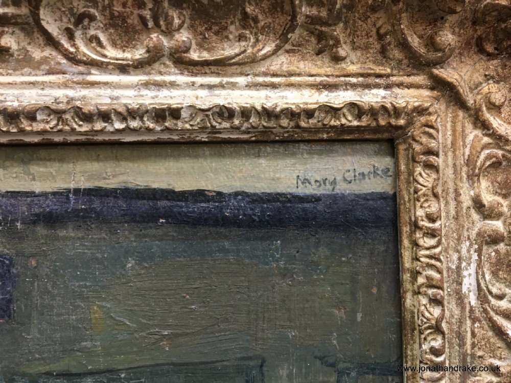 oil on board , still-life signed View IV