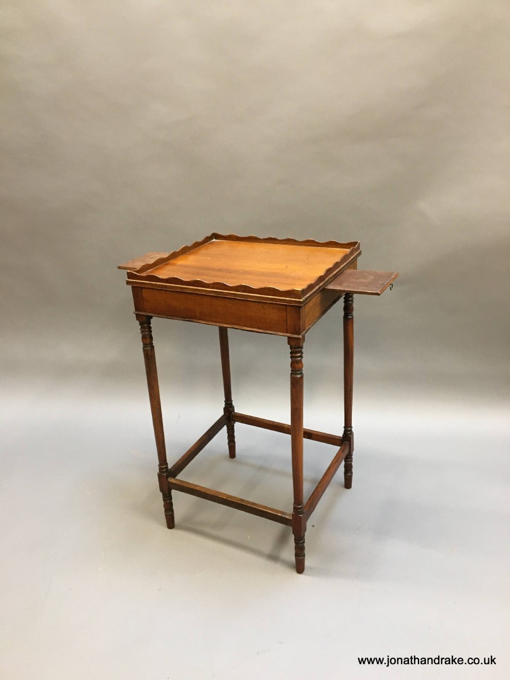 C19th mahogany lamp table