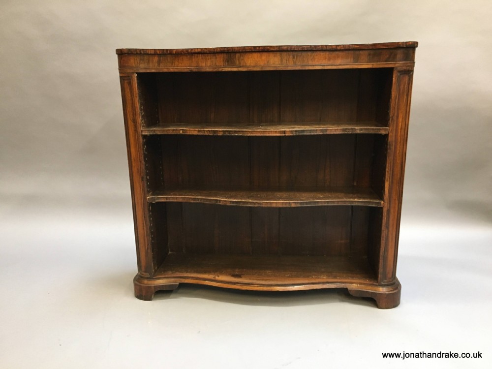 Early Victorian rosewood bookcase View X