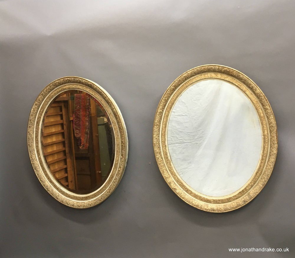 Pair C19th French gilt mirrors View III