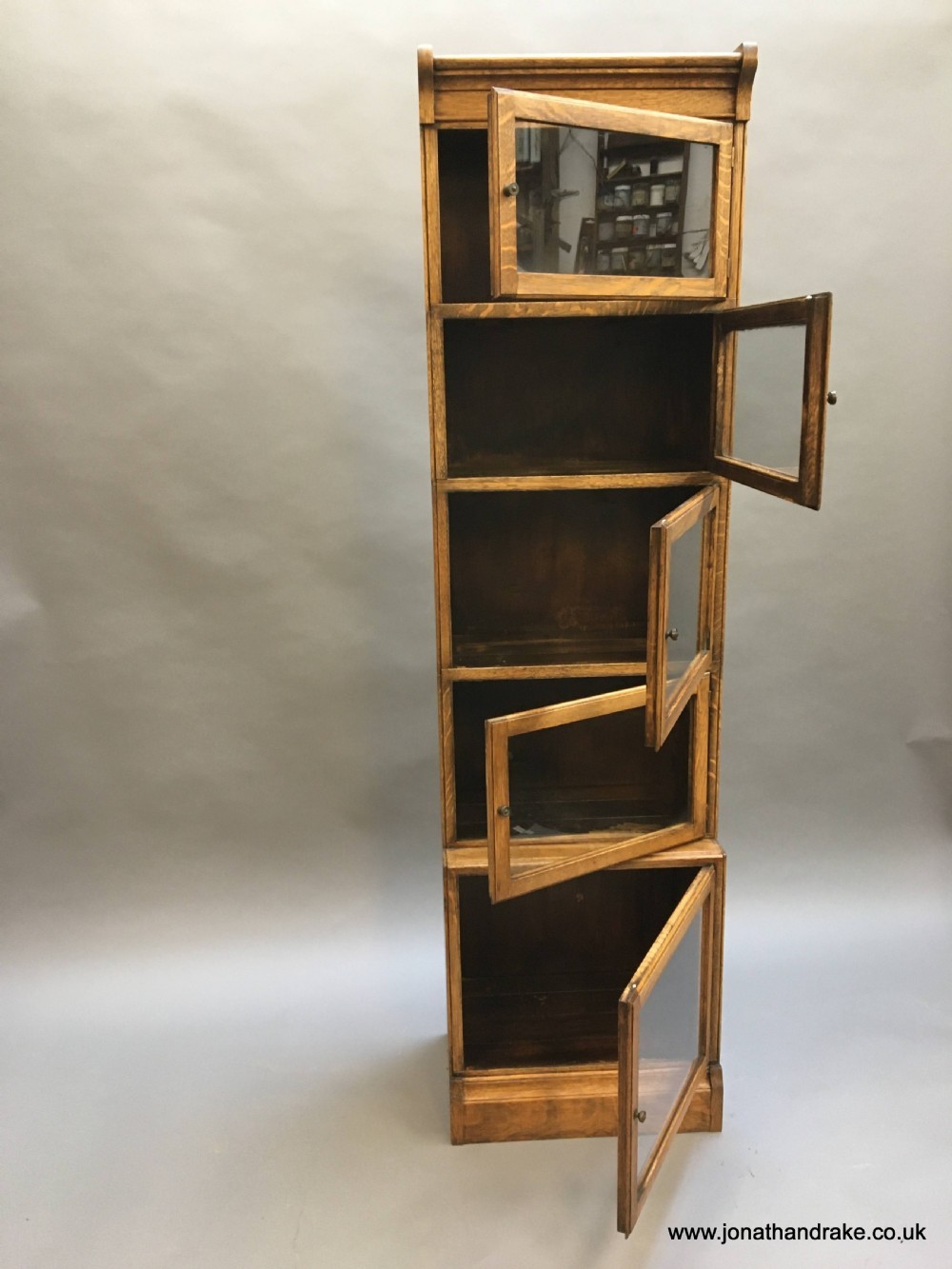 globe wernicke type narrow bookcase View IV