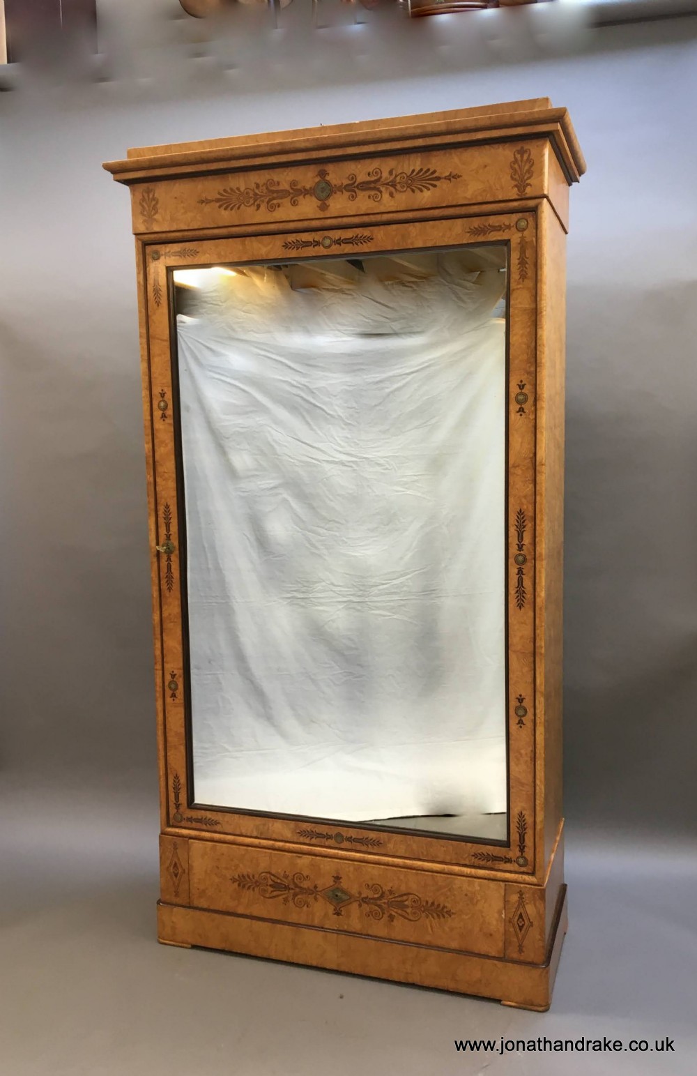 C19th French ash armoire wardrobe
