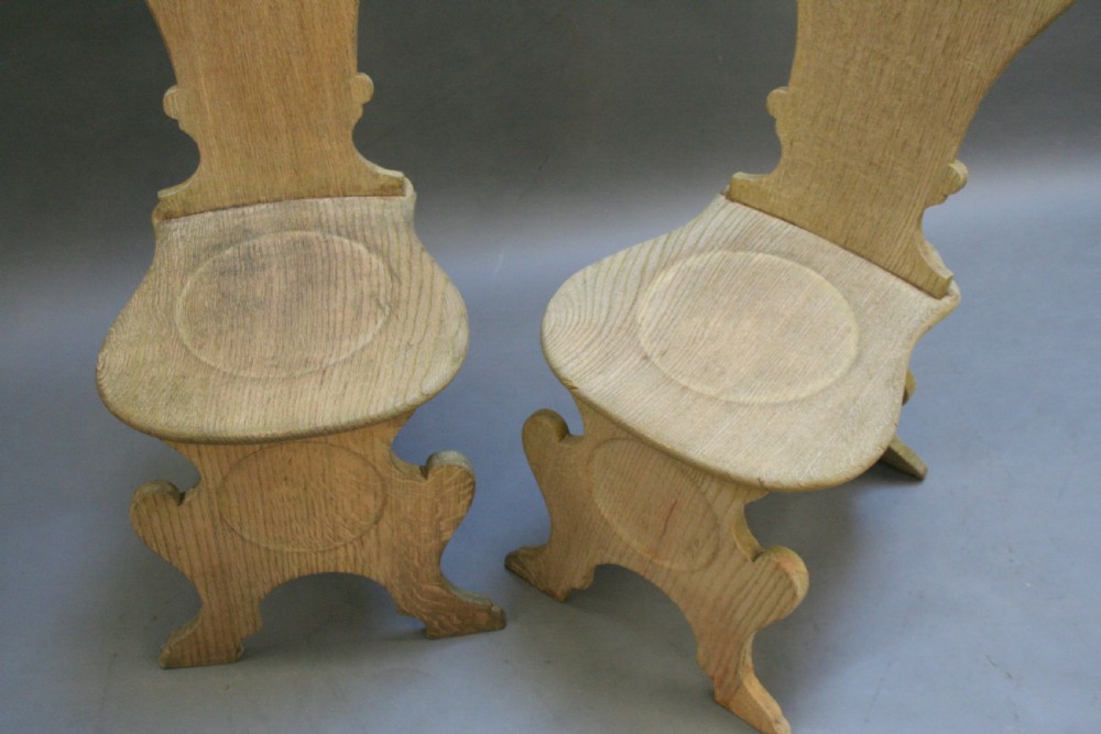 Pair George 111 hall chairs View II